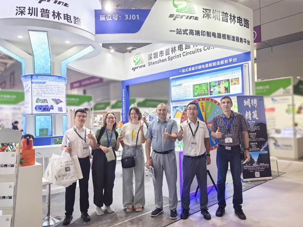 歐美客戶與深圳普林電路在慕尼黑華南電子展合照